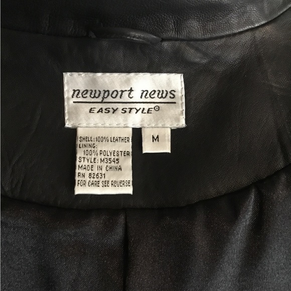 NEWPORT NEWS”BLACK EASY STYLE JACKET/FULLY LINED/LIGHTLY PADDED SHOULDERS/SZ M - Picture 5 of 8